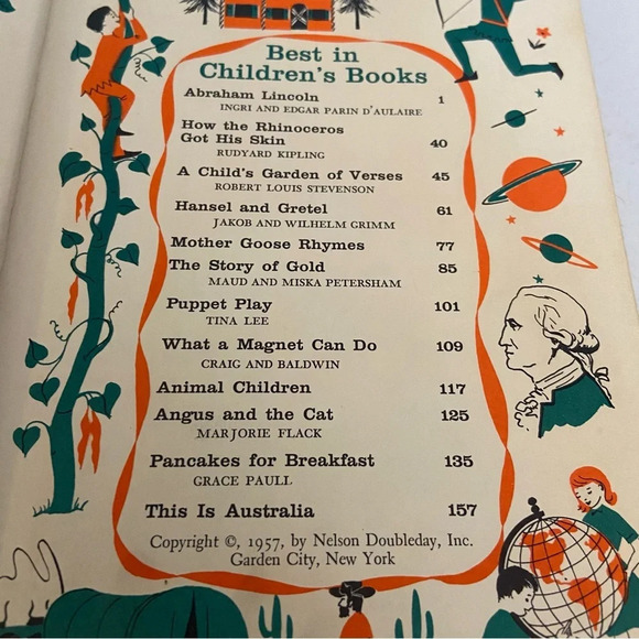 Vintage 1957 “Best in children’s books”  hardcover book - Picture 4 of 11